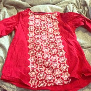 Holiday long sleeve shirt size 10-12 from Lands